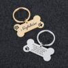 Customizable Dog Collar Address Tags for Dogs Medal with Engraving Name Kitten Puppy Accessories Personalized Cat Necklace Chain - Image 5