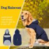 Dog Raincoat Reflective Waterproof Dog Clothes For Small Large Dogs Rain Coat Golden Retriever Labrador Raincape Pet Poncho - Image 3