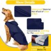 Dog Raincoat Reflective Waterproof Dog Clothes For Small Large Dogs Rain Coat Golden Retriever Labrador Raincape Pet Poncho - Image 4